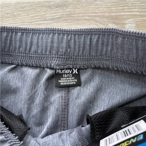 NWT Boys Gray Hurley Hybrid Shorts 10/12 - Picture 3 of 3